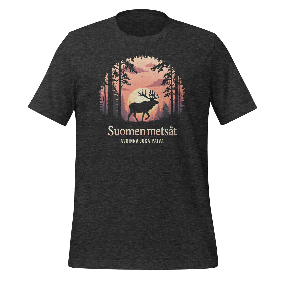 Suomen Metsät Hirvi – Avoinna joka päivä | Unisex T-paita