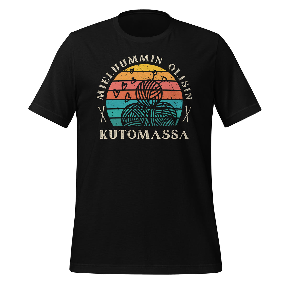 Mieluummin olisin kutomassa musta t-paita. Täydellinen lahja kutojalle.