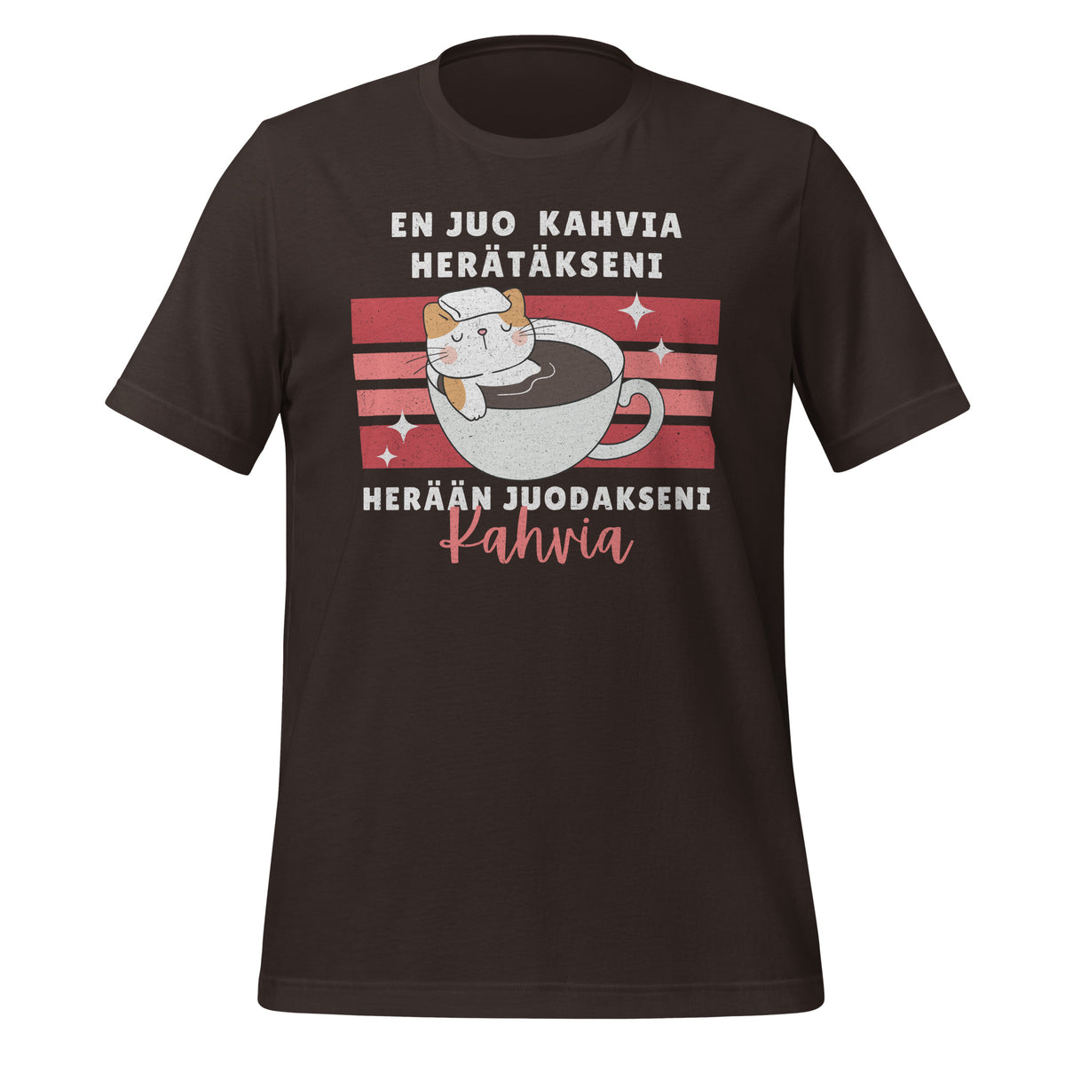I don't drink coffee to wake up, I wake up to drink coffee - Cat | Unisex T-shirt