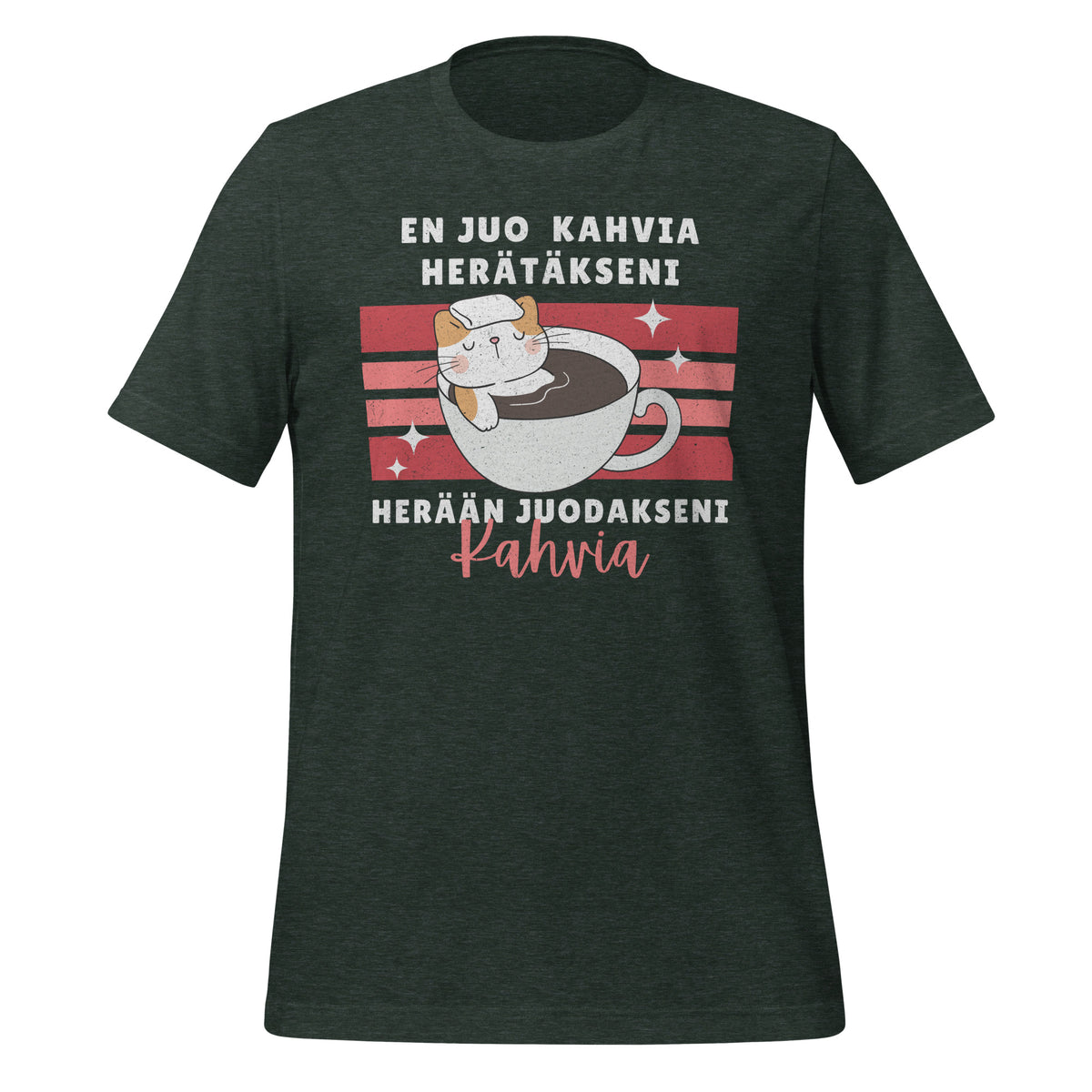 I don't drink coffee to wake up, I wake up to drink coffee - Cat | Unisex T-shirt