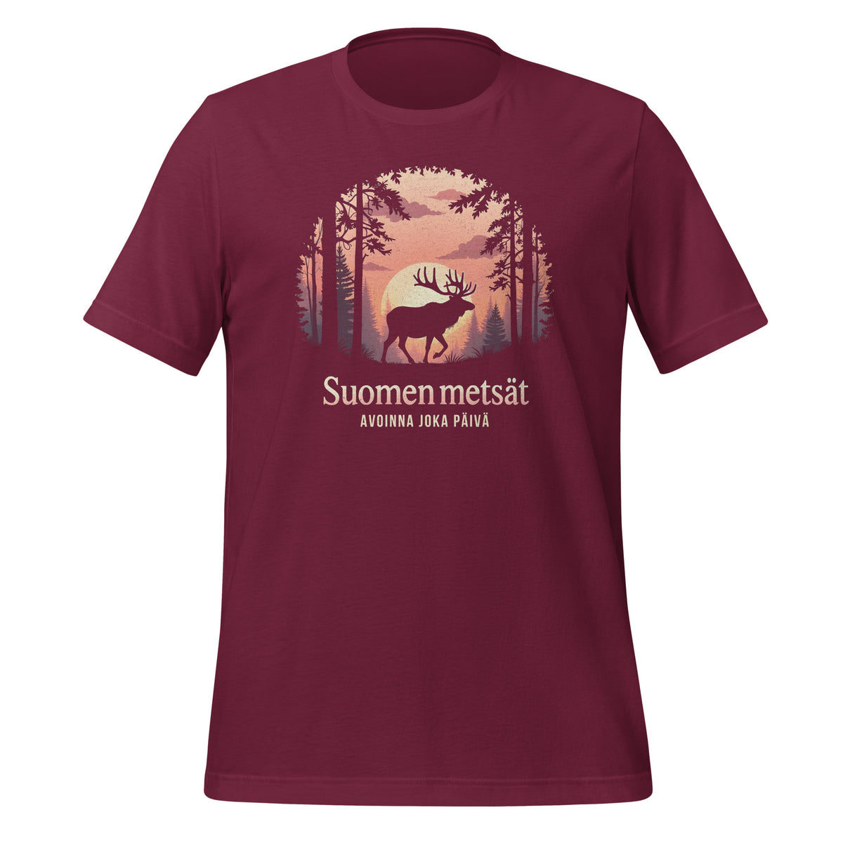 Suomen Metsät Hirvi – Avoinna joka päivä | Unisex T-paita