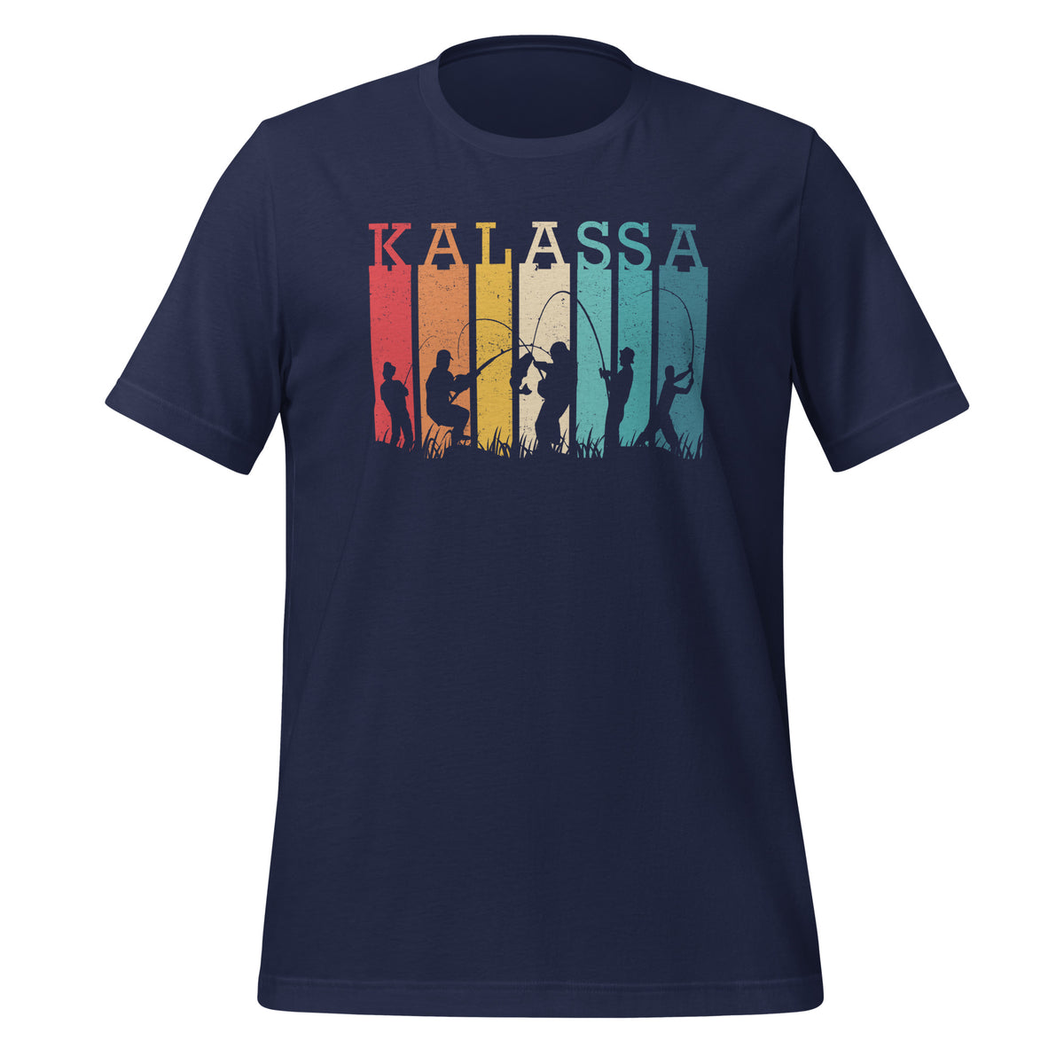 Kalassa - tyylikäs sininen t-paita