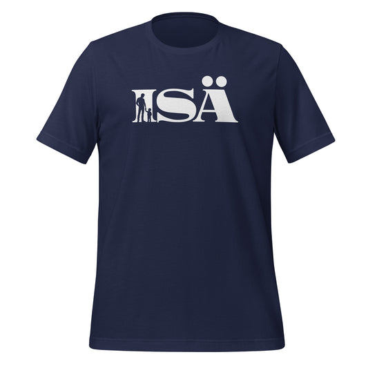 DAD - Minimalist father and child silhouette inside the word | Unisex t-shirt