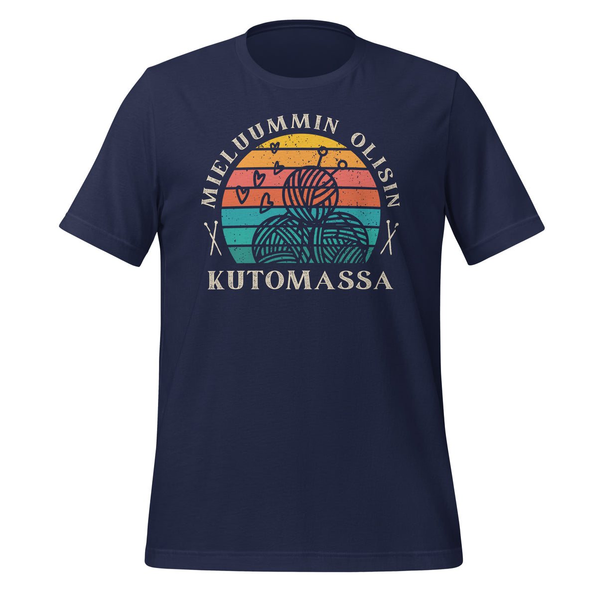 Mieluummin olisin kutomassa sininen t-paita. Täydellinen lahja kutojalle.